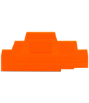 End and intermediate plate; 2.5 mm thick; orange