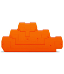 End and intermediate plate; 2 mm thick; orange