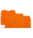 End and intermediate plate; 1 mm thick; for triple-deck terminal blocks; orange