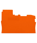 End and intermediate plate; 1 mm thick; orange