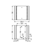 Mounting plate; for distribution boxes