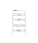 WMB marking card; as card; MARKED; 1 / 2 (50 each); stretchable 5 - 5.2 mm; Horizontal marking; snap-on type; white