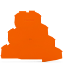 End and intermediate plate; 1 mm thick; orange