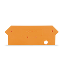 End and intermediate plate; 2 mm thick; orange