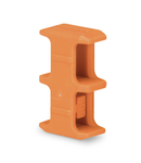 Fixing element; for 50 mm² high-current terminal blocks; orange