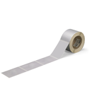 Labels; for TP printers; permanent adhesive; silver-colored