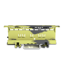 Suport pentru montaj cleme 221 pe sina omega ; 221 Series - 6 mm²; for DIN-35 rail mounting/screw mounting; dark gray-yellow