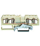 4-conductor shield terminal block; 4 mm²; center marking; for DIN-rail 35 x 15 and 35 x 7.5; CAGE CLAMP®; 4,00 mm²; white