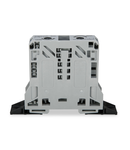 2-conductor through terminal block; 50 mm²; lateral marker slots; with fixing flanges; POWER CAGE CLAMP; 50,00 mm²; gray