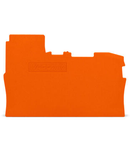 End and intermediate plate; 0.8 mm thick; orange