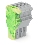 1-conductor female plug; 2.5 mm²; 4-pole; 2,50 mm²; green-yellow, gray