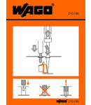 Stickers for operating instructions; for front-entry rail-mounted terminal blocks; 279 to 285 Series