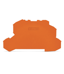 End and intermediate plate; 1 mm thick; orange
