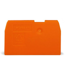 End and intermediate plate; 1 mm thick; orange