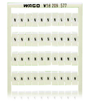 WSB marking card; as card; MARKED; N (100x); not stretchable; Horizontal marking; snap-on type; white