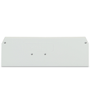 End and intermediate plate; 2.5 mm thick; light gray