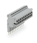 Modular TOPJOB®S connector; modular; for jumper contact slot; 10-pole; 2,50 mm²; gray