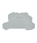 End and intermediate plate; 1 mm thick; gray