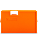 Separator plate; 2 mm thick; oversized; orange