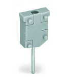 Test plug module; without locking device; modular; for 2-conductor terminal blocks; gray