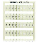 WSB marking card; as card; MARKED; 1 / 2 (50 each); not stretchable; Horizontal marking; snap-on type; white