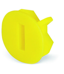Finger guard; touchproof cover protects unused conductor entries; yellow