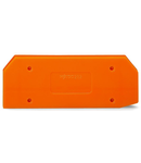 End and intermediate plate; 4 mm thick; orange