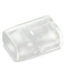 Flat cable end cover; for flat cable 2 x 1.5 mm²; Plastic; transparent