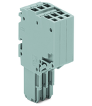 2-conductor female connector; 1.5 mm²; 3-pole; 1,50 mm²; gray