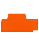 End and intermediate plate; 2.5 mm thick; orange