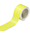 Labels; for TP printers; permanent adhesive; 8 x 20 mm; yellow