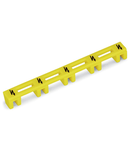 Protective warning marker; with high-voltage symbol, black; for 5 terminal blocks; yellow