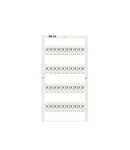 WMB marking card; as card; MARKED; L1 (100x); stretchable 5 - 5.2 mm; Horizontal marking; snap-on type; white