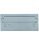 Separator plate; 2 mm thick; oversized; gray