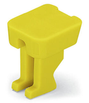 Finger guard; touchproof cover protects unused conductor entries; for 35 mm² high-current tbs; yellow