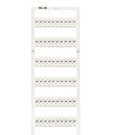 WMB marking card; as card; MARKED; 1 / 2 (50 each); not stretchable; Vertical marking; snap-on type; white