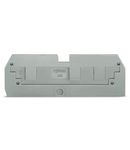 Step-down cover plate; 1 mm thick; in connection with 3-conductor 282-681 terminal blocks; gray