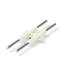 Board-to-Board Link; Pin spacing 4 mm; 2-pole; Length: 30 mm; white