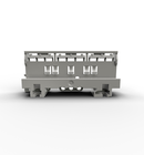 Mounting carrier; for Ex applications; 221 Series - 6 mm²; for DIN-35 rail mounting/screw mounting; light gray