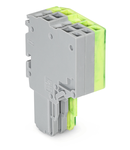 2-conductor female connector; 1.5 mm²; 3-pole; 1,50 mm²; gray, green-yellow