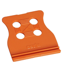 Strain relief plate; orange