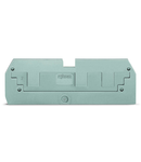 Step-down cover plate; 1 mm thick; for 3-conductor 284-681 terminal blocks; gray