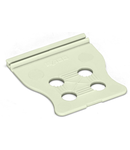 Strain relief plate; light gray