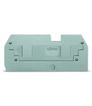 Step-down cover plate; 1 mm thick; only for 2-conductor 283-901 terminal block; gray