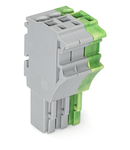 1-conductor female plug; 2.5 mm²; 3-pole; 2,50 mm²; gray, green-yellow