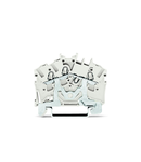 3-conductor shield terminal block; 2.5 mm²; side and center marking; for DIN-rail 35 x 15 and 35 x 7.5; Push-in CAGE CLAMP®; 2,50 mm²; white