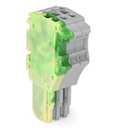 1-conductor female plug; 1.5 mm²; 3-pole; 1,50 mm²; green-yellow, gray