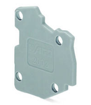 End plate; for modular TOPJOB®S connector; 1.5 mm thick; gray