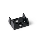 Mounting plate; 5-pole; for distribution connectors; Plastic; black