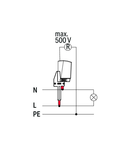 Test plug adapter N/L; for 2003-6641 and 2003-6640 Multilevel Installation Terminal Blocks; for vertical test slot; 2-pole; gray